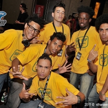 Cybernetikos Crew from Brazil at the Hip Hop International World Delegations held at the Red Rock Resort in Las Vegas, NV. The event took place on Wednesday, July 27, 2011. Photo by Sthanlee B. Mirador_Pacific Rim Photo Press.