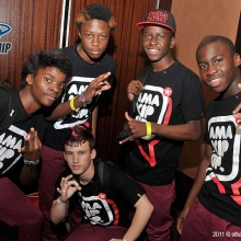 Fresh Impact from South Africa competing in the Varsity Division at the Hip Hop International World Hip Hop Dance Championship Preliminaries held at the Red Rock Resort in Las Vegas, NV. The event took place onWednesday, July 27, 2011. Photo by Sthanlee B. Mirador_Pacific Rim Photo Press.