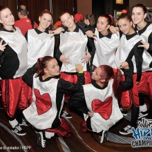Future M&amp;Q from Romania competing in the Varsity Division at the Hip Hop International World Hip Hop Dance Championship Preliminaries held at the Red Rock Resort in Las Vegas, NV. The event took place onWednesday, July 27, 2011. Photo by Sthanlee B. Mirador_Pacific Rim Photo Press.