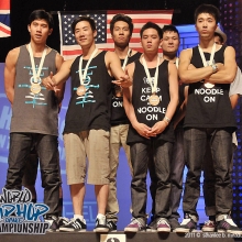 Instant Noodles of the USA placed 3rd in the Adult Division winning the Bronze Medal at the Hip Hop International World Hip Hop Dance Championship Finals held at the Orleans Arena in Las Vegas, NV. The event took place on Sunday, July 31, 2011. Photo by Sthanlee B. Mirador_Pacific Rim Photo Press.