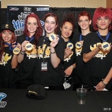 Sorority of New Zealand places 1st in the Varsity Division winning the Gold Medal at the Hip Hop International World Hip Hop Dance Championship Finals held at the Orleans Arena in Las Vegas, NV. The event took place on Sunday, July 31, 2011. Photo by Sthanlee B. Mirador_Pacific Rim Photo Press.